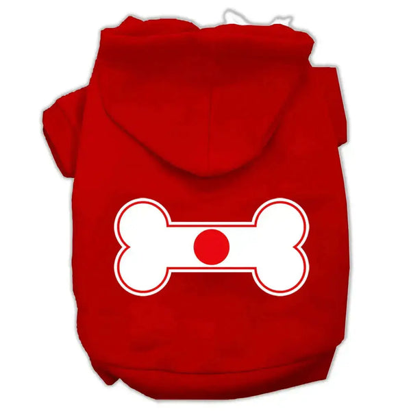 Bone-Shaped-Japan-Flag-Screen-Print-Pet-Hoodies-Red-Size-M-GreatEagleInc-333898983