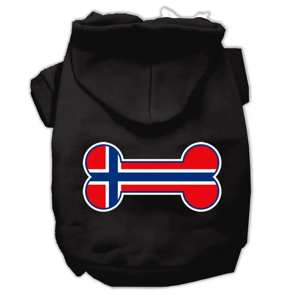 Bone-Shaped-Norway-Flag-Screen-Print-Pet-Hoodies-Black-Xs-GreatEagleInc-319412552