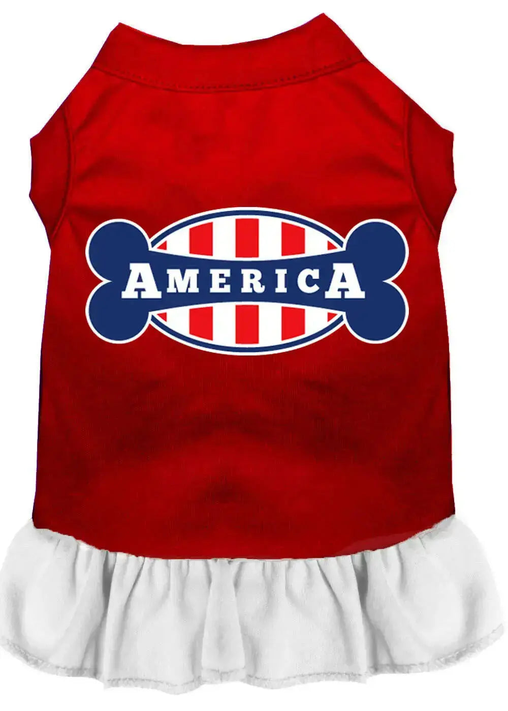 Bonely-In-America-Screen-Print-Dress-Red-With-White-Xxl-GreatEagleInc-333605485
