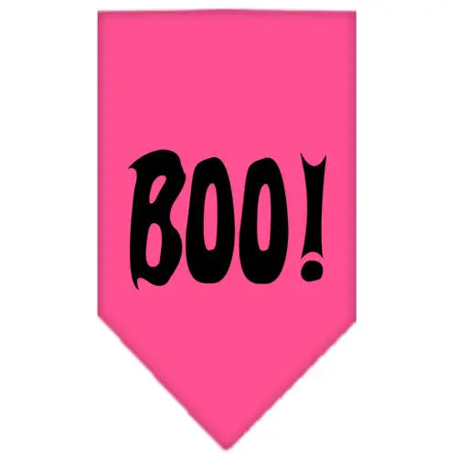 Boo! Screen Print Bandana Bright Pink Small Default Title