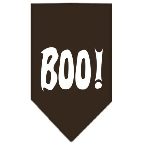 Boo! Screen Print Bandana Cocoa Large Default Title