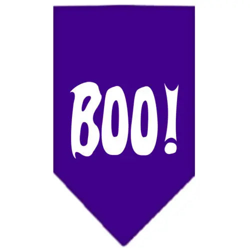 Boo! Screen Print Bandana Purple Small Default Title