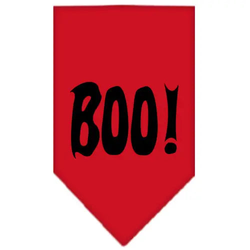 Boo! Screen Print Bandana Red Large Default Title