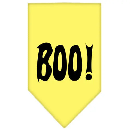 Boo! Screen Print Bandana Yellow Small Default Title