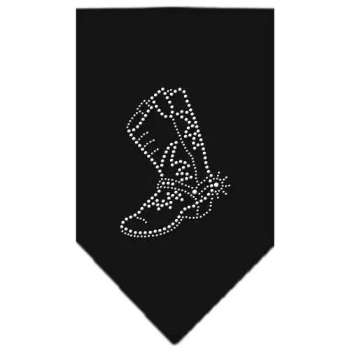 Boot Rhinestone Bandana Black Small Default Title