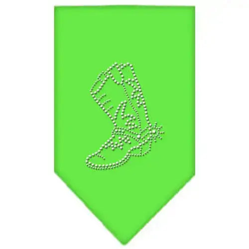 Boot-Rhinestone-Bandana-Lime-Green-Large-GreatEagleInc-319070686