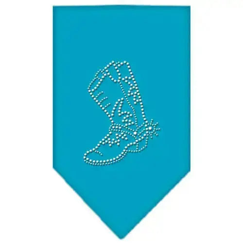 Boot-Rhinestone-Bandana-Turquoise-Large-GreatEagleInc-319070027