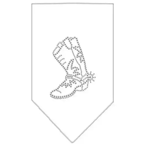Boot-Rhinestone-Bandana-White-Large-GreatEagleInc-319069940