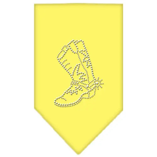 Boot Rhinestone Bandana Yellow Large Default Title