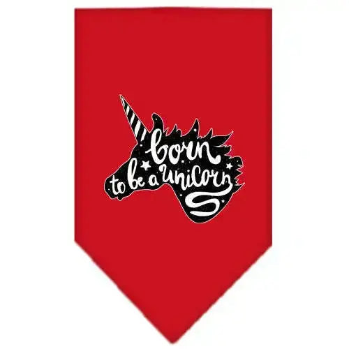 Born-To-Be-A-Unicorn-Screen-Print-Bandana-Red-Large-GreatEagleInc-319348143