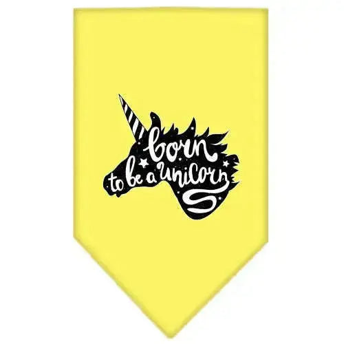 Born-To-Be-A-Unicorn-Screen-Print-Bandana-Yellow-Large-GreatEagleInc-319347832