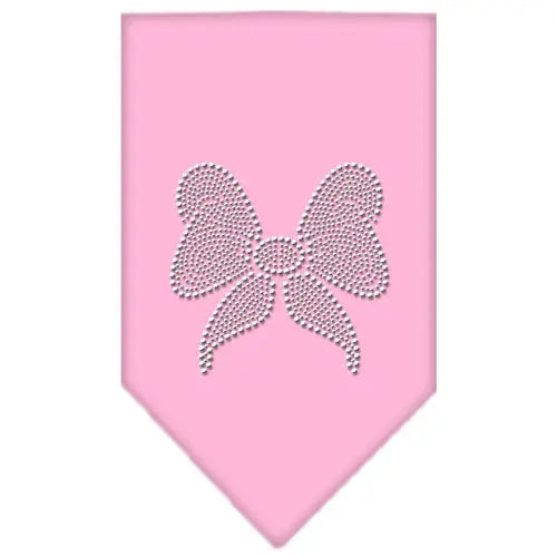 Bow Rhinestone Bandana Light Pink Small Default Title