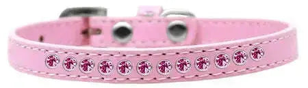 Bright-Pink-Crystal-Size-16-Light-Pink-Puppy-Collar-GreatEagleInc-333853643