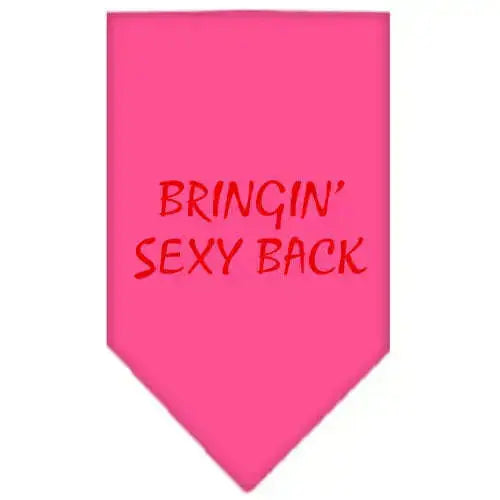 Bringin-Sexy-Back-Screen-Print-Bandana-Bright-Pink-Small-GreatEagleInc-333821122