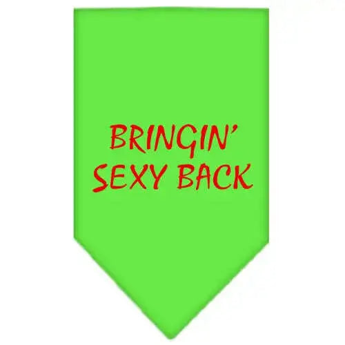 Bringin-Sexy-Back-Screen-Print-Bandana-Lime-Green-Large-GreatEagleInc-333837546