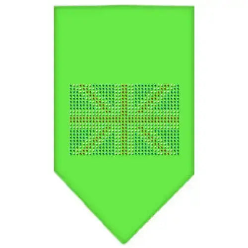 British-Flag-Rhinestone-Bandana-Lime-Green-Small-GreatEagleInc-319064984