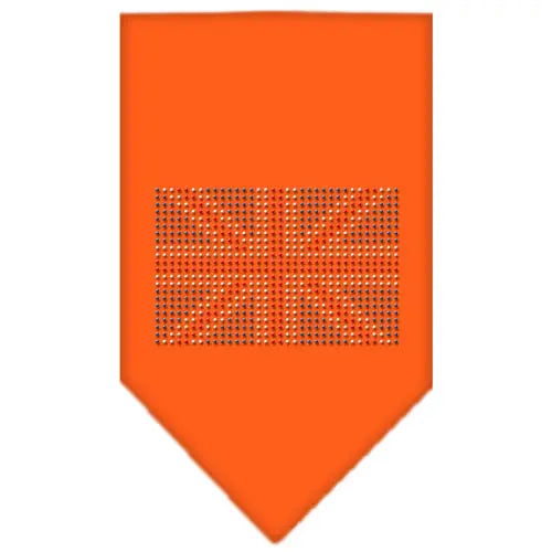 British Flag Rhinestone Bandana Orange Large Default Title