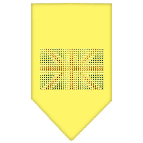 British Flag Rhinestone Bandana Yellow Small Default Title