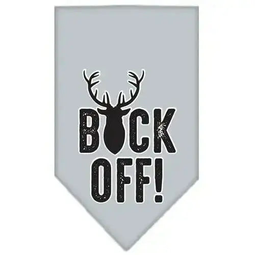 Buck-Off-Screen-Print-Bandana-Grey-Large-GreatEagleInc-334289177