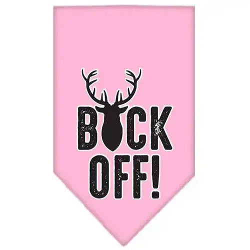 Buck-Off-Screen-Print-Bandana-Light-Pink-Large-GreatEagleInc-334289377