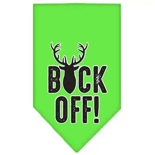 Buck-Off-Screen-Print-Bandana-Lime-Green-Large-GreatEagleInc-334289257