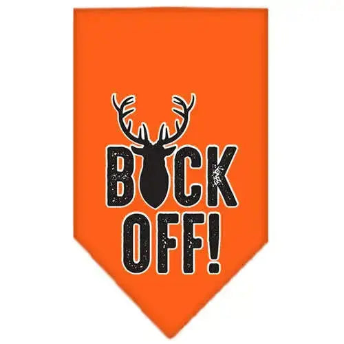 Buck-Off-Screen-Print-Bandana-Orange-Small-GreatEagleInc-334290446
