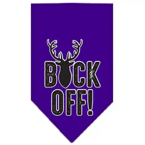 Buck-Off-Screen-Print-Bandana-Purple-Large-GreatEagleInc-334289620