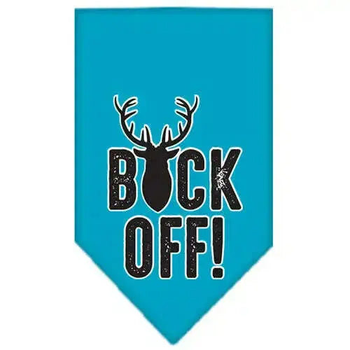 Buck-Off-Screen-Print-Bandana-Turquoise-Large-GreatEagleInc-334325998