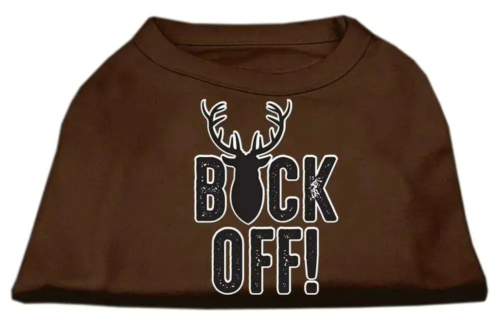 Buck-Off-Screen-Print-Dog-Shirt-Brown-Xs-GreatEagleInc-334309675