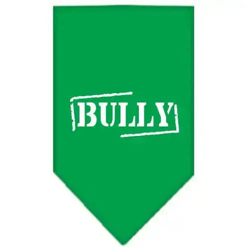 Bully-Screen-Print-Bandana-Emerald-Green-Small-GreatEagleInc-333836911