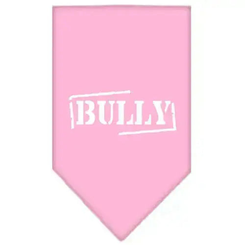 Bully-Screen-Print-Bandana-Light-Pink-Large-GreatEagleInc-333820513