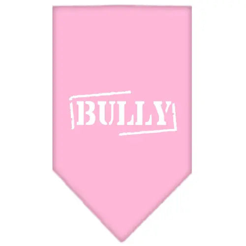 Bully Screen Print Bandana Light Pink Large Default Title