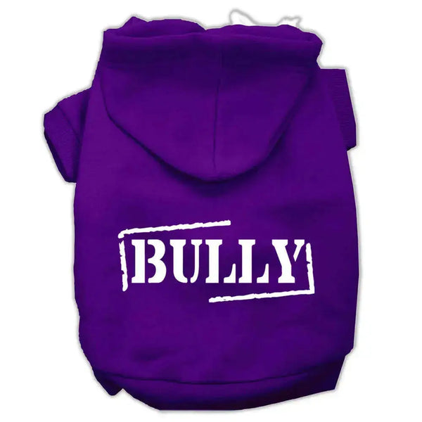 Bully-Screen-Printed-Pet-Hoodies-Purple-Size-Med-GreatEagleInc-333896948