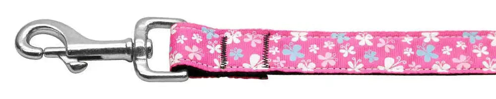 Butterfly-Nylon-Ribbon-Collar-Pink-1-Wide-6ft-Lsh-GreatEagleInc-333778021