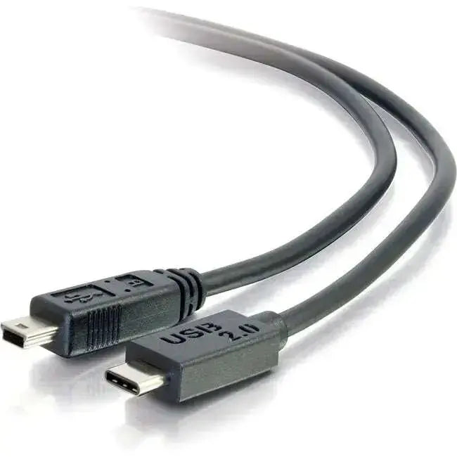 C2G-6ft-USB-2.0-USB-Type-C-to-USB-Mini-B-Cable-M-M-USB-C-Cable-Black-C2G-334555572
