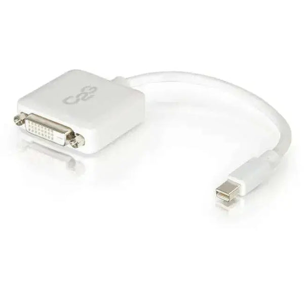 C2G-8in-Mini-DisplayPort-to-DVI-Adapter-Single-Link-DVI-D-Thunderbolt-to-DVI-Converter-M-F-White-C2G-334875825