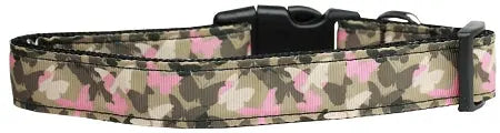 Camo Butterflies Nylon Dog Collar Sm Default Title