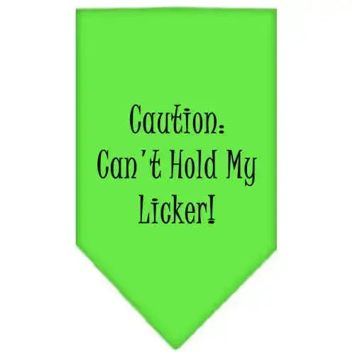Can_t-Hold-My-Licker-Screen-Print-Bandana-Lime-Green-Small-GreatEagleInc-333836694