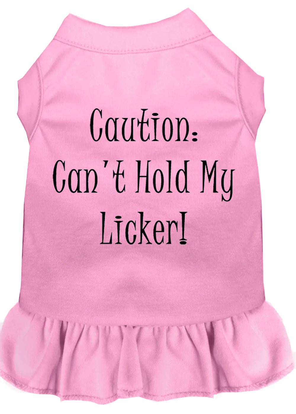 Can't Hold My Licker Screen Print Dress Light Pink Xxl Default Title