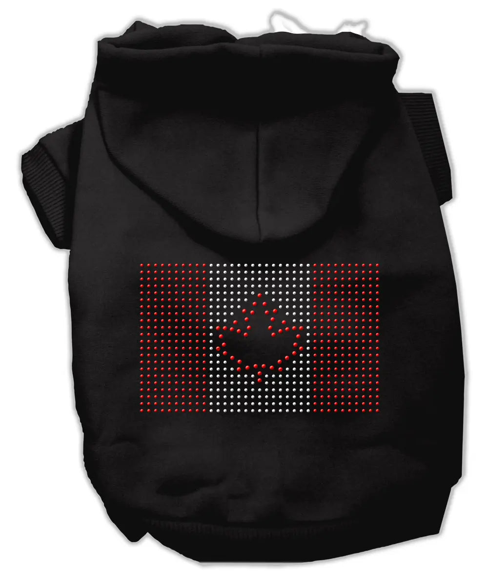 Canadian Flag Hoodies Black M Default Title