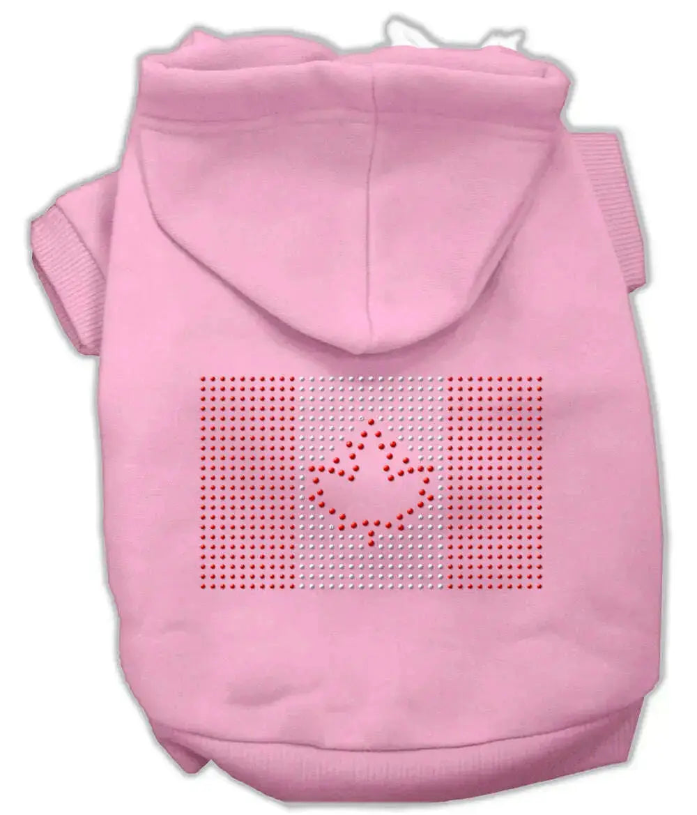 Canadian-Flag-Hoodies-Pink-L-GreatEagleInc-318814499
