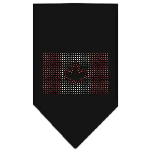 Canadian-Flag-Rhinestone-Bandana-Black-Small-GreatEagleInc-319063773