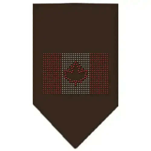 Canadian-Flag-Rhinestone-Bandana-Cocoa-Large-GreatEagleInc-319064647