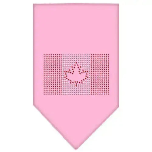 Canadian-Flag-Rhinestone-Bandana-Light-Pink-Large-GreatEagleInc-318583681