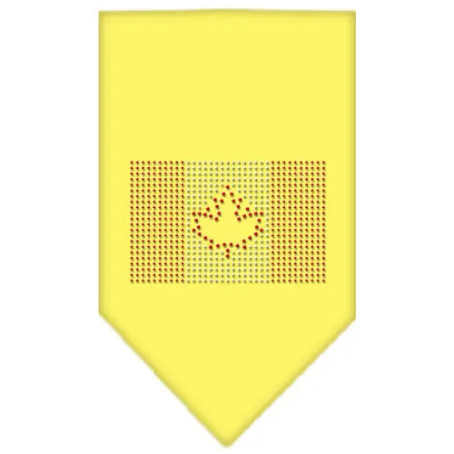 Canadian Flag Rhinestone Bandana Yellow Large Default Title