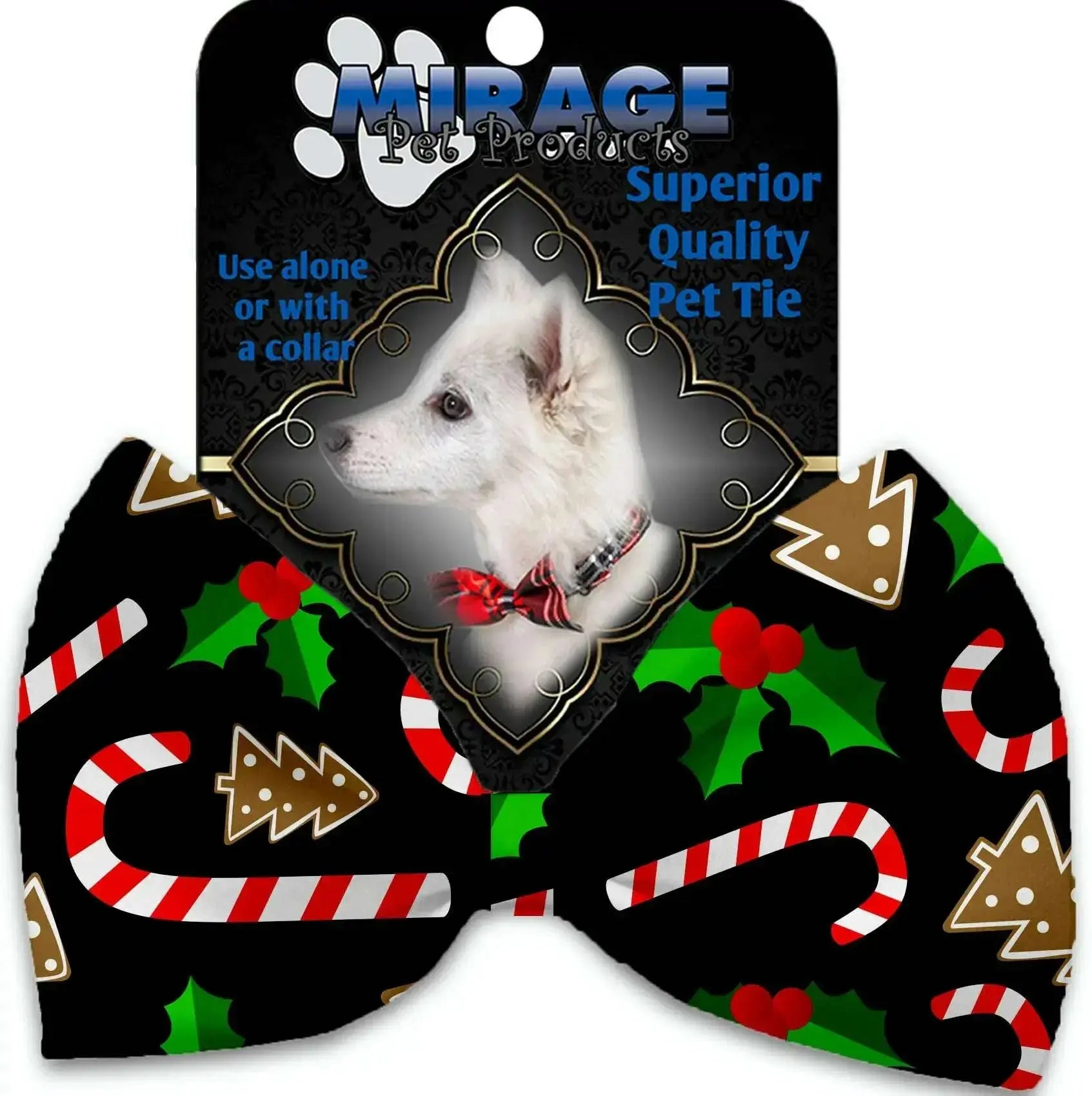 Candy-Cane-Chaos-Pet-Bow-Tie-Collar-Accessory-With-Velcro-GreatEagleInc-318791218