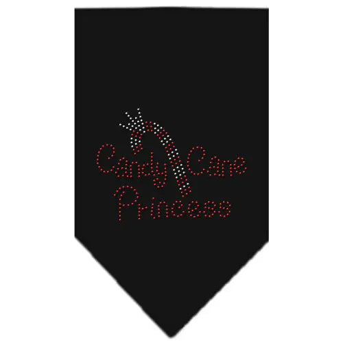 Candy Cane Princess Rhinestone Bandana Black Large Default Title