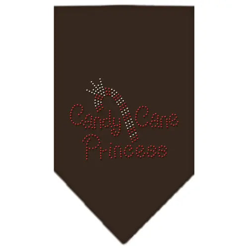 Candy Cane Princess Rhinestone Bandana Cocoa Small Default Title