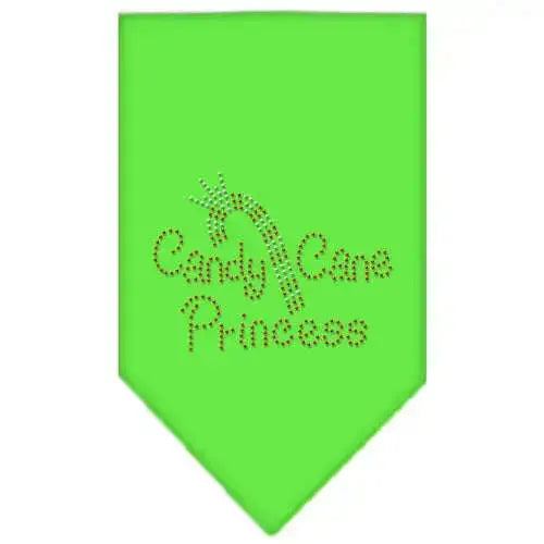 Candy-Cane-Princess-Rhinestone-Bandana-Lime-Green-Large-GreatEagleInc-319061374