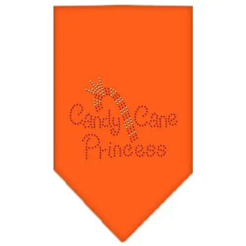 Candy-Cane-Princess-Rhinestone-Bandana-Orange-Large-GreatEagleInc-319061197